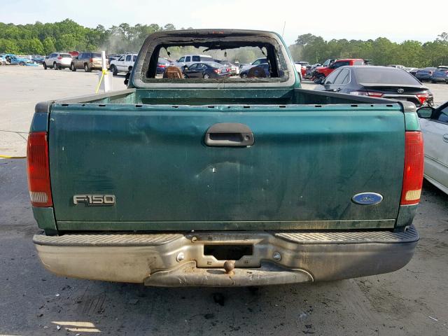 1FTDF17W7VND40188 - 1997 FORD F150 GREEN photo 6