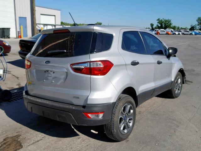 MAJ3P1RE6JC183987 - 2018 FORD ECOSPORT S SILVER photo 4