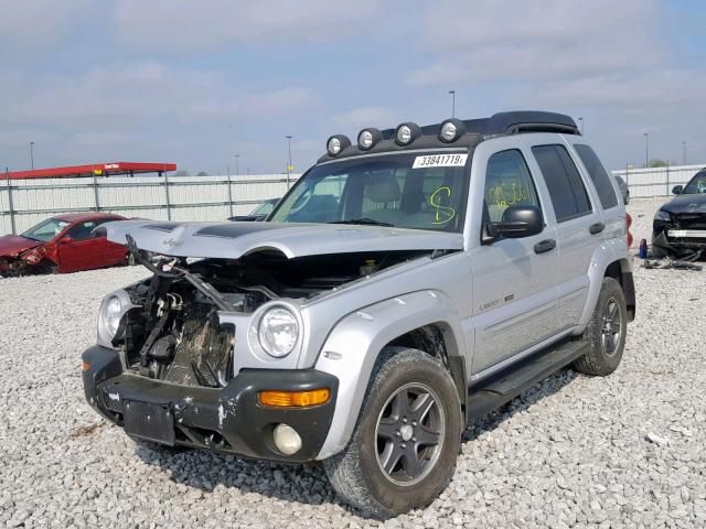 1J4GK38K03W553887 - 2003 JEEP LIBERTY RE SILVER photo 2