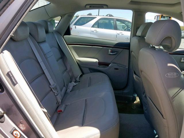 KMHFC46F97A161838 - 2007 HYUNDAI AZERA SE GRAY photo 6