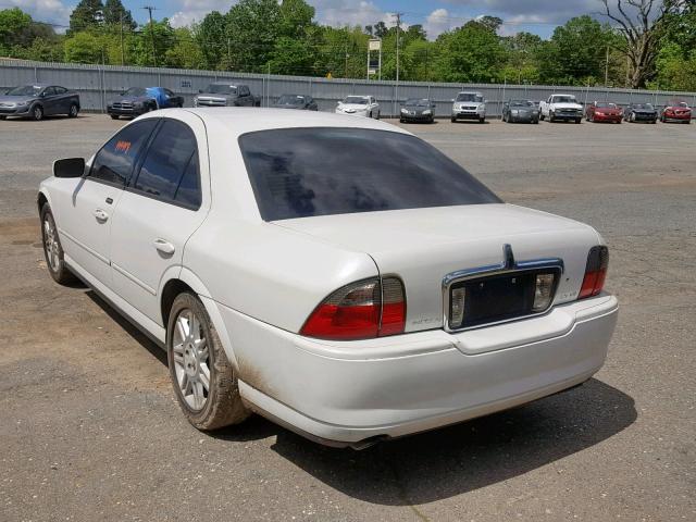 1LNHM87A85Y633399 - 2005 LINCOLN LS WHITE photo 3