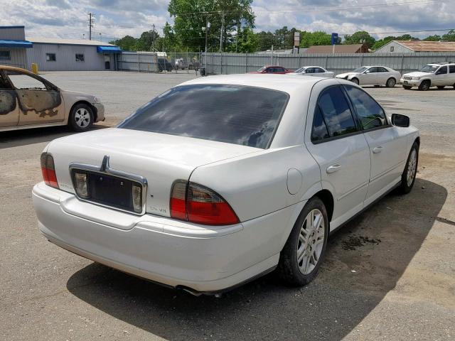 1LNHM87A85Y633399 - 2005 LINCOLN LS WHITE photo 4