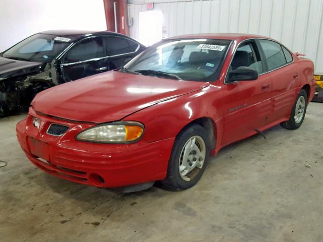 1G2NE52T9XM936279 - 1999 PONTIAC GRAND AM S RED photo 2