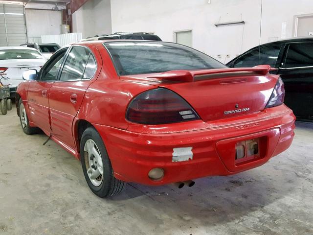 1G2NE52T9XM936279 - 1999 PONTIAC GRAND AM S RED photo 3