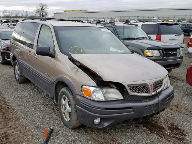 1GMDX03E21D128394 - 2001 PONTIAC MONTANA TAN photo 1