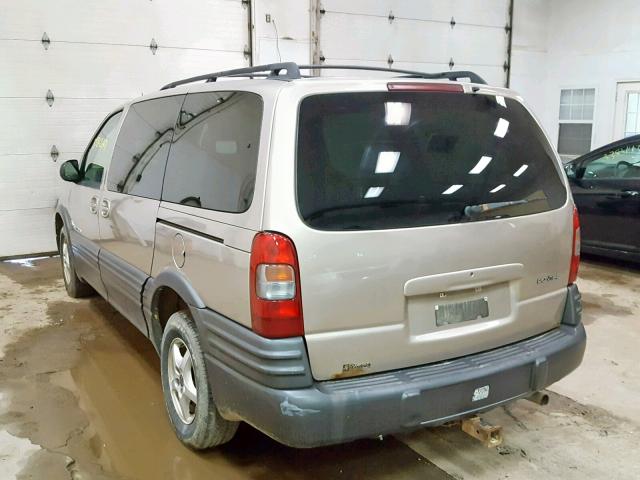 1GMDX03E21D128394 - 2001 PONTIAC MONTANA TAN photo 3