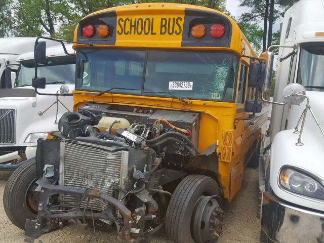 1BAKDCSA3KF354285 - 2019 BLUE BIRD SCHOOL BUS YELLOW photo 2