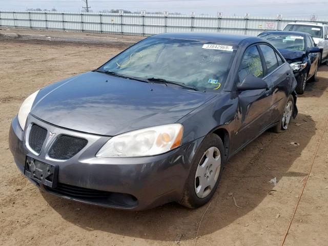 1G2ZF58B474211945 - 2007 PONTIAC G6 VALUE L GRAY photo 2