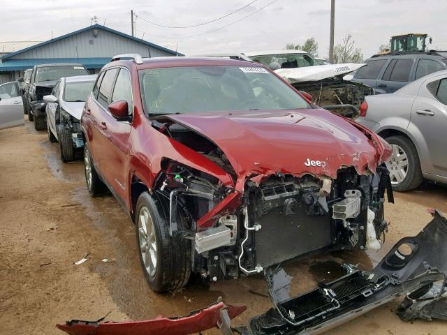 1C4PJLCB1FW572890 - 2015 JEEP CHEROKEE L RED photo 1