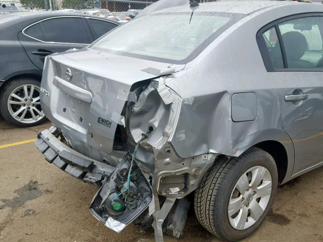 3N1AB61E98L746427 - 2008 NISSAN SENTRA 2.0 SILVER photo 9