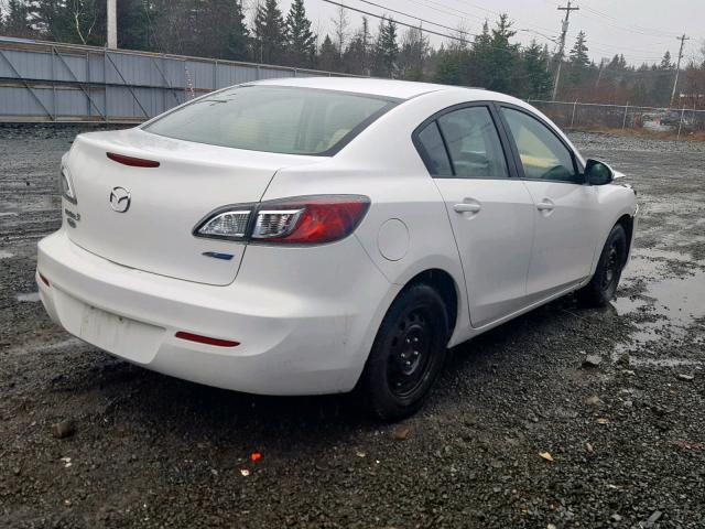 JM1BL1V71C1594866 - 2012 MAZDA 3 I WHITE photo 4