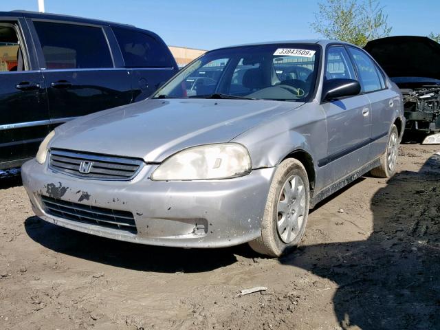 2HGEJ661XYH924461 - 2000 HONDA CIVIC BASE SILVER photo 2