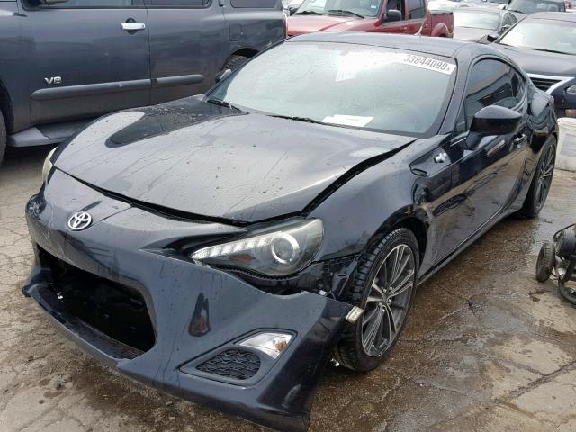 JF1ZNAA13D1727791 - 2013 TOYOTA SCION FR-S BLACK photo 2
