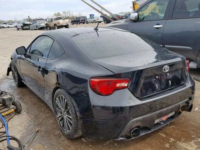 JF1ZNAA13D1727791 - 2013 TOYOTA SCION FR-S BLACK photo 3