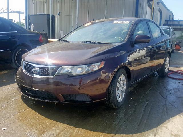 KNAFU4A26B5417549 - 2011 KIA FORTE EX BURGUNDY photo 2