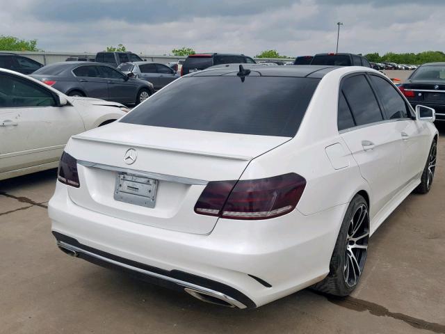 WDDHF5KB8EA807967 - 2014 MERCEDES-BENZ E 350 WHITE photo 4