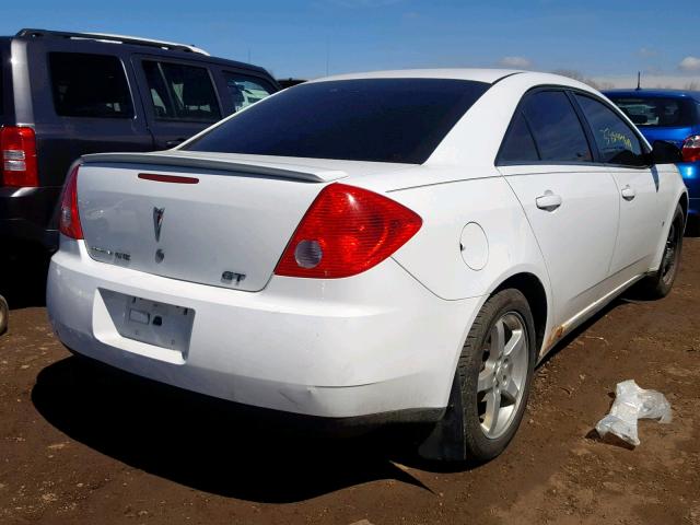 1G2ZH57N894109976 - 2009 PONTIAC G6 GT WHITE photo 4