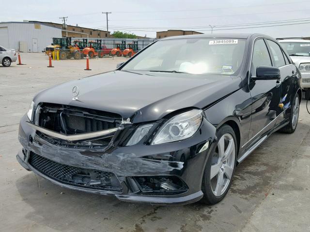 WDDHF5GB6BA358955 - 2011 MERCEDES-BENZ E 350 BLACK photo 2