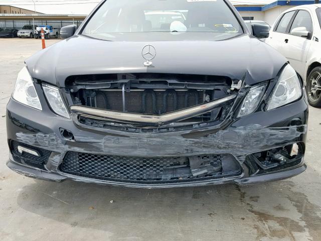 WDDHF5GB6BA358955 - 2011 MERCEDES-BENZ E 350 BLACK photo 9