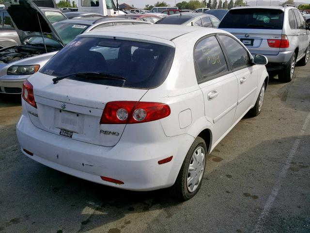 KL5JD66Z27K687407 - 2007 SUZUKI RENO BASE WHITE photo 4