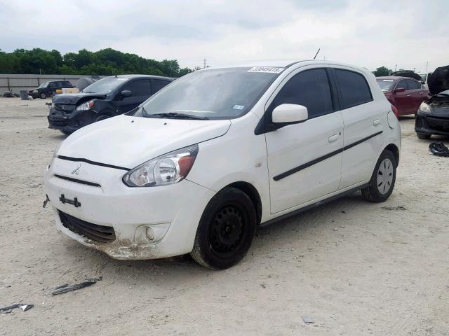 ML32A3HJ7FH044174 - 2015 MITSUBISHI MIRAGE DE WHITE photo 2