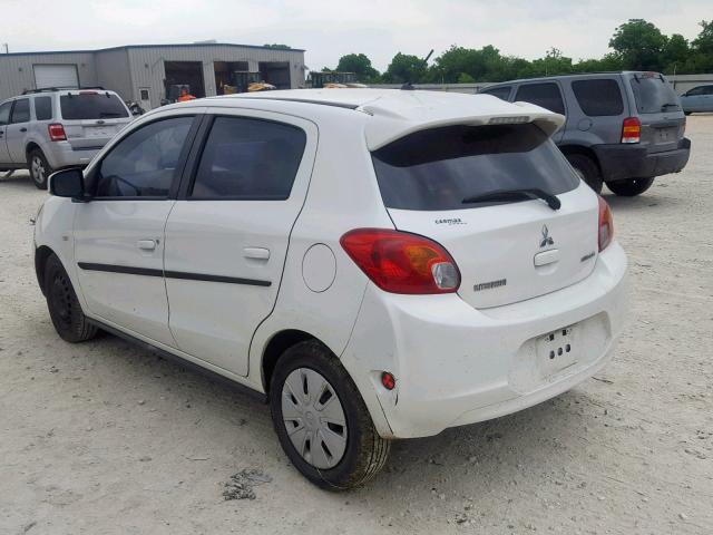 ML32A3HJ7FH044174 - 2015 MITSUBISHI MIRAGE DE WHITE photo 3