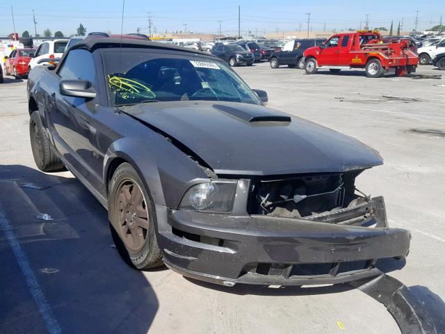 1ZVHT85H775202609 - 2007 FORD MUSTANG GT GRAY photo 1