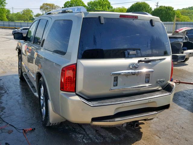 5N3AA08C98N907928 - 2008 INFINITI QX56 GOLD photo 3