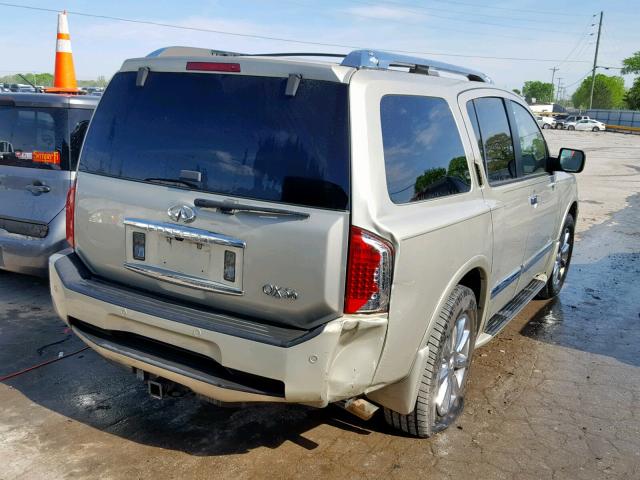 5N3AA08C98N907928 - 2008 INFINITI QX56 GOLD photo 4