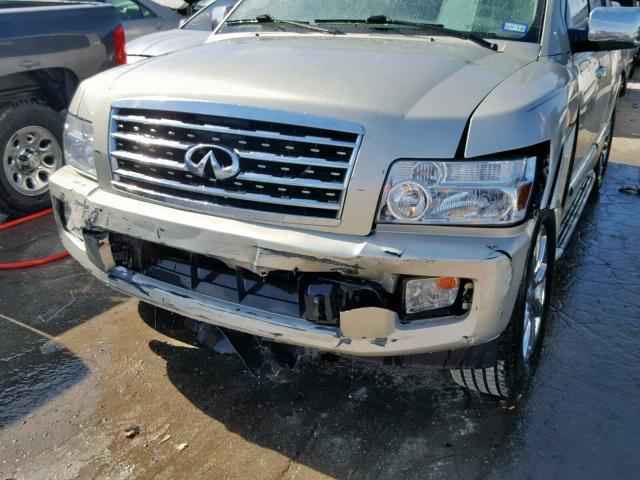 5N3AA08C98N907928 - 2008 INFINITI QX56 GOLD photo 9