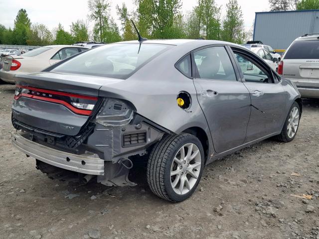 1C3CDFBA4DD345710 - 2013 DODGE DART SXT GRAY photo 4