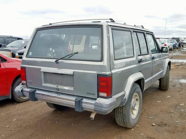 1J4FJ58L9LL250451 - 1990 JEEP CHEROKEE GRAY photo 4