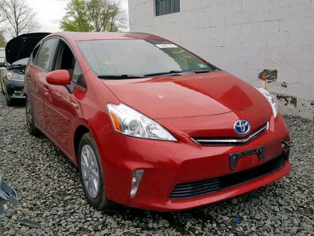 JTDZN3EU9C3136569 - 2012 TOYOTA PRIUS V RED photo 1