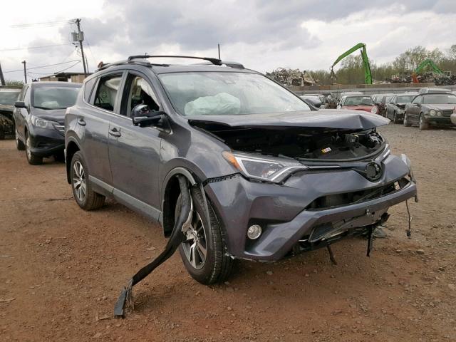 JTMRFREV9JJ221624 - 2018 TOYOTA RAV4 ADVEN GRAY photo 1