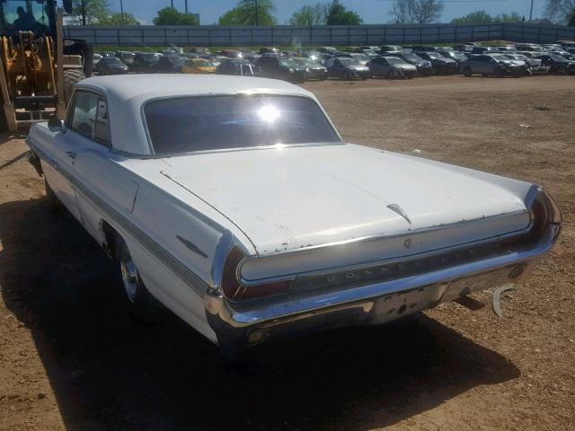 862P31766 - 1962 PONTIAC BONNEVILLE WHITE photo 3