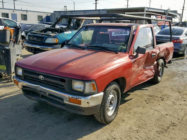 4TARN81A9PZ100808 - 1993 TOYOTA PICKUP 1/2 RED photo 2