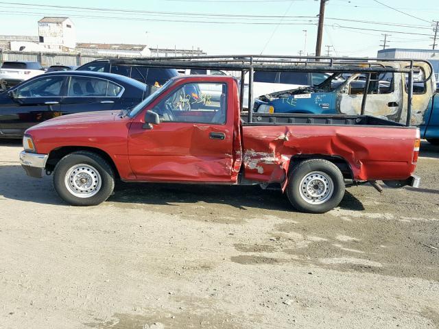 4TARN81A9PZ100808 - 1993 TOYOTA PICKUP 1/2 RED photo 9