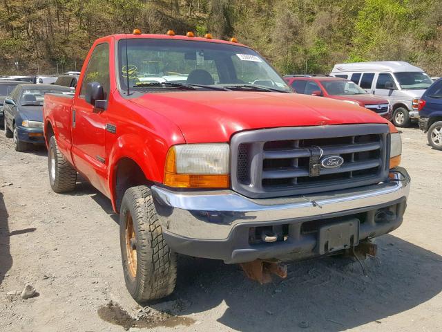 1FTSF31F5YEB27336 - 2000 FORD F350 SRW S RED photo 1