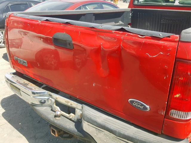 1FTSF31F5YEB27336 - 2000 FORD F350 SRW S RED photo 9