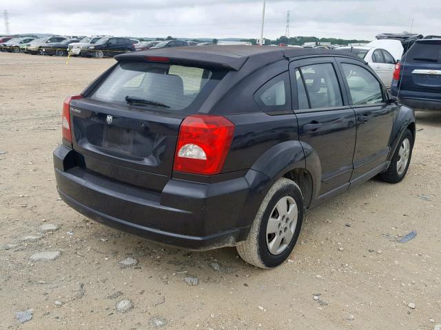 1B3HB28B28D586592 - 2008 DODGE CALIBER BLACK photo 4