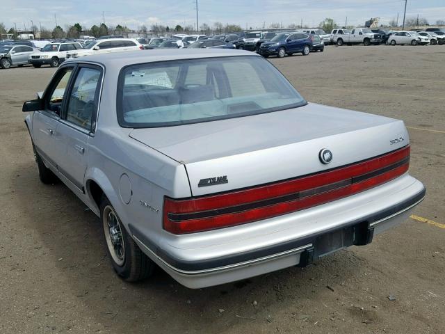 1G4AG54N7N6424679 - 1992 BUICK CENTURY SP SILVER photo 3