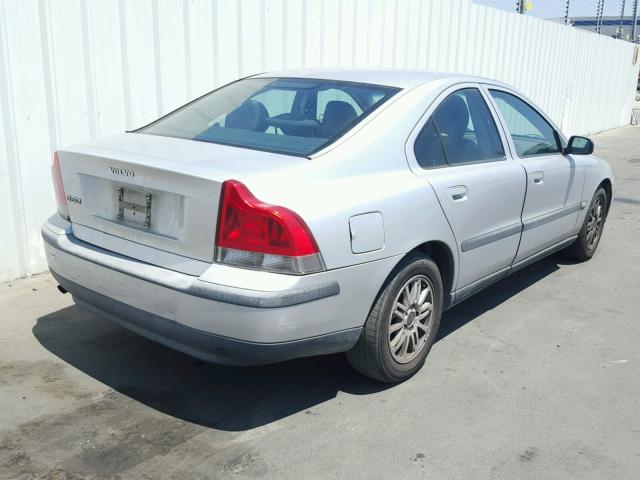 YV1RS64A342316780 - 2004 VOLVO S60 SILVER photo 4