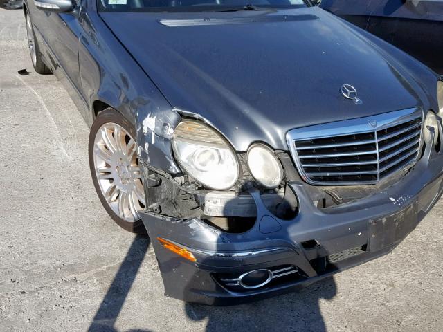 WDBUF56XX7B183731 - 2007 MERCEDES-BENZ E 350 GRAY photo 9