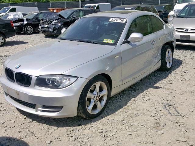 WBAUP7C51AVK77089 - 2010 BMW 128 I SILVER photo 2