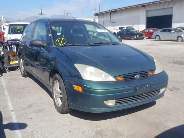 3FAFP313X1R174813 - 2001 FORD FOCUS ZX3 GREEN photo 1