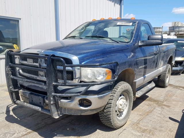 3D7KS26C25G735250 - 2005 DODGE RAM 2500 S ლურჯი ფოტო 2