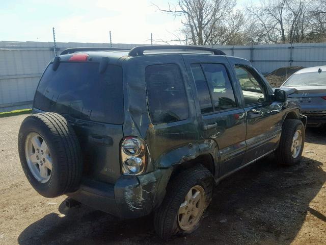 1J4GL58K43W598629 - 2003 JEEP LIBERTY LI GREEN photo 4