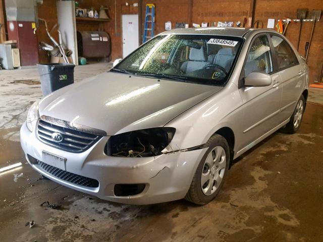 KNAFE122185565854 - 2008 KIA SPECTRA EX SILVER photo 2