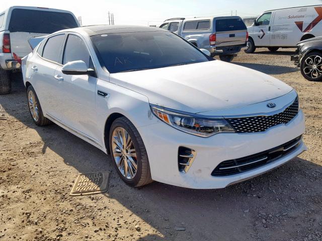 5XXGV4L28GG117127 - 2016 KIA OPTIMA SXL WHITE photo 1