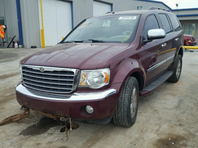 1A8HW58T99F710983 - 2009 CHRYSLER ASPEN LIMI MAROON photo 2